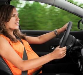 Pregnant Lady Driving