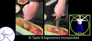 two difference ice cream scoops